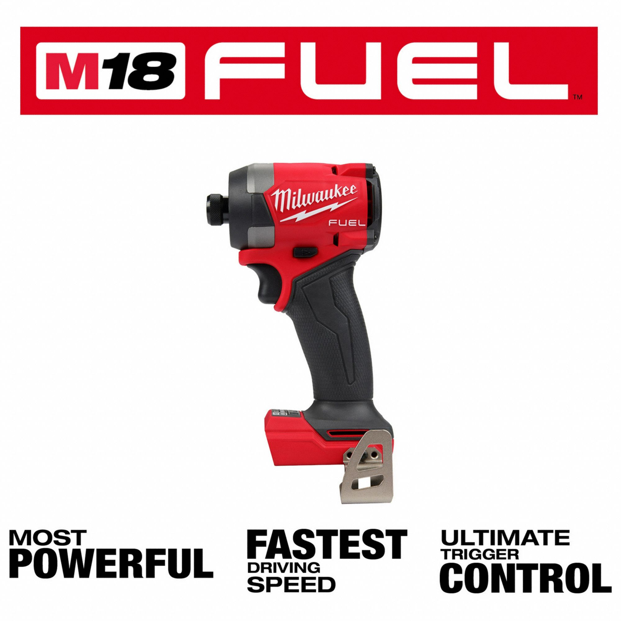 MILWAUKEE Impact Driver 2,000 inlb Max. Torque, 3,900 RPM Free Speed, 4,400, Brushless Motor
