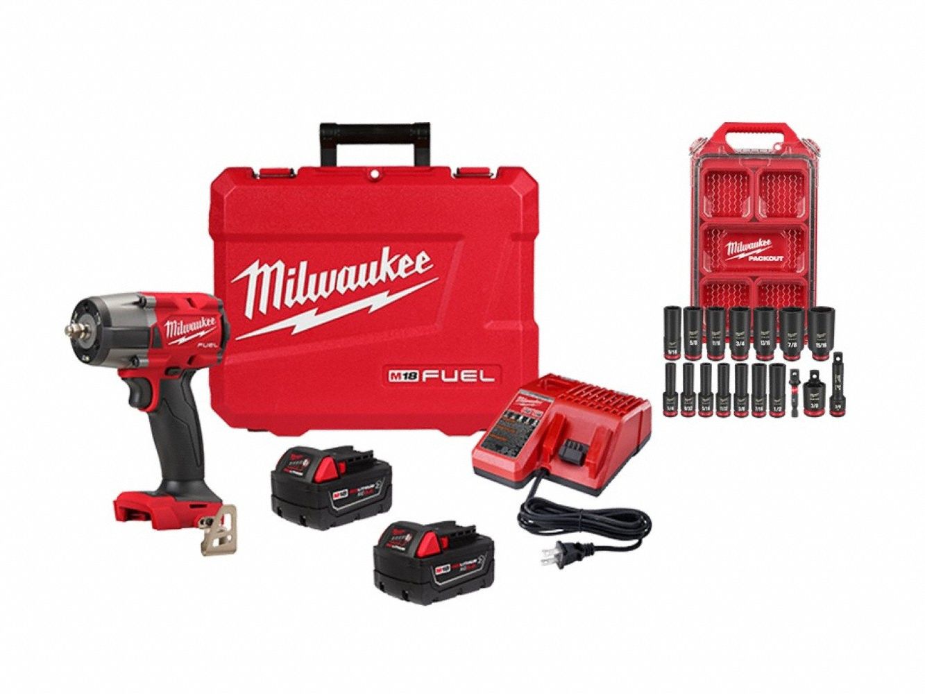 M18 FUEL 3/8  MTIW + SAE Socket Set