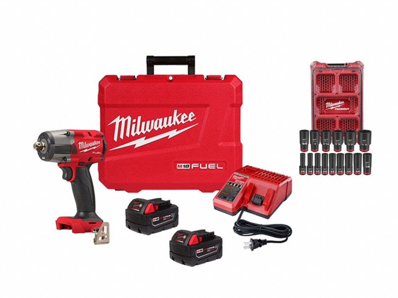 M18 FUEL 1/2  MTIW + SAE Socket Set