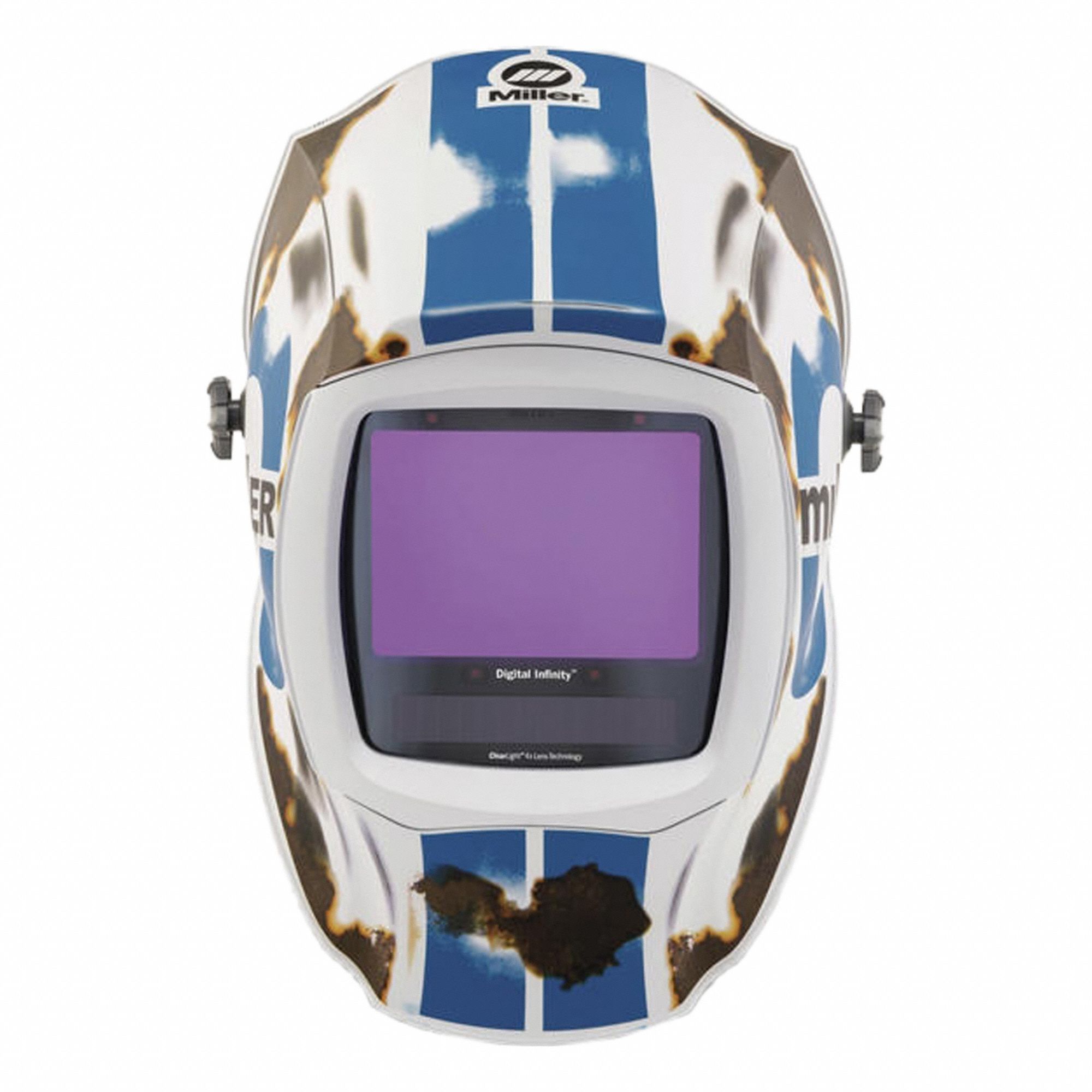 Welding Helmet: Auto-Darkening, 4 Arc Sensors, Black/Blue/Brown/Orange/White/Yellow