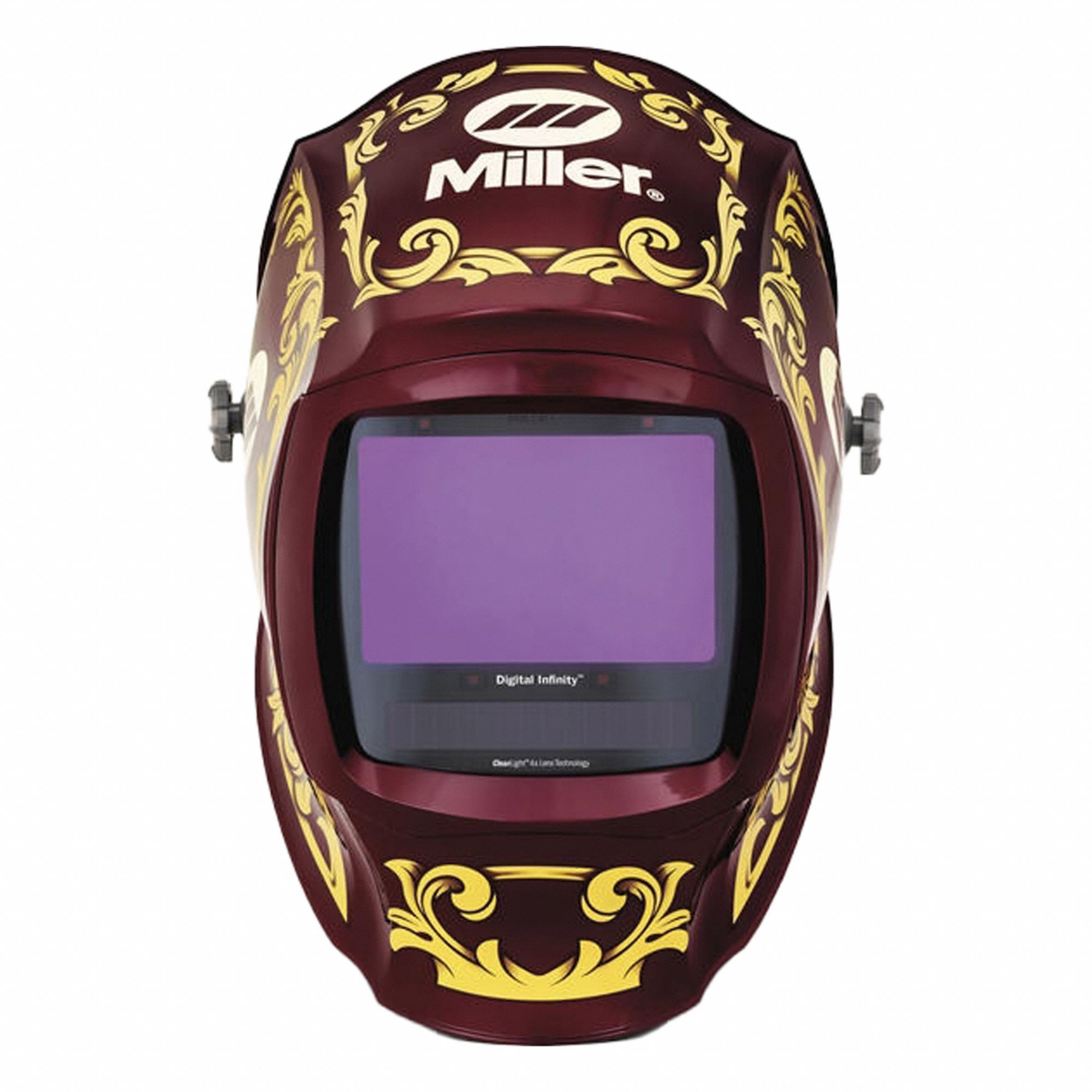 Welding Helmet: Auto-Darkening, 4 Arc Sensors, Black/Red/Yellow, Empire, W8-W13