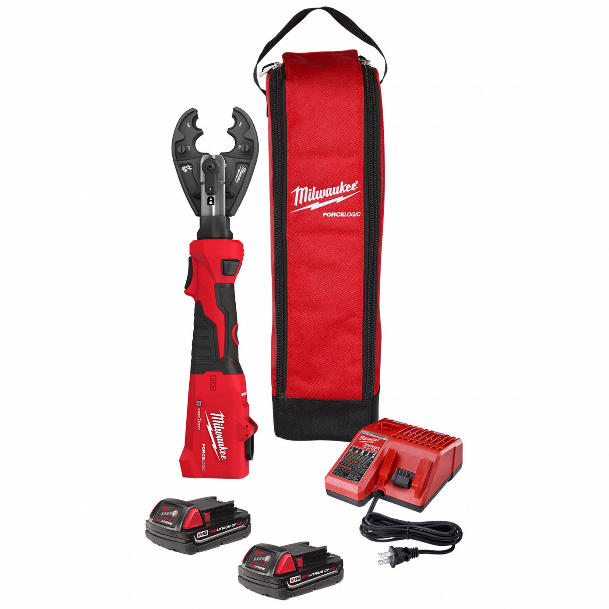 MILWAUKEE, 18 V, Die Head, Cordless Crimping Tool Kit - 61UU67