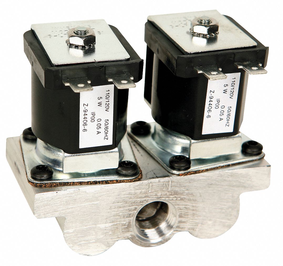 Dbl Solenoid Valve 120V: Fits Vulcan Hart Brand