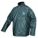 VENTED RAIN JACKET, 3XL, GRN, SNAPS, DETACHABLE HOOD, 0.45MM PVC/POLY, OIL RESISTANT