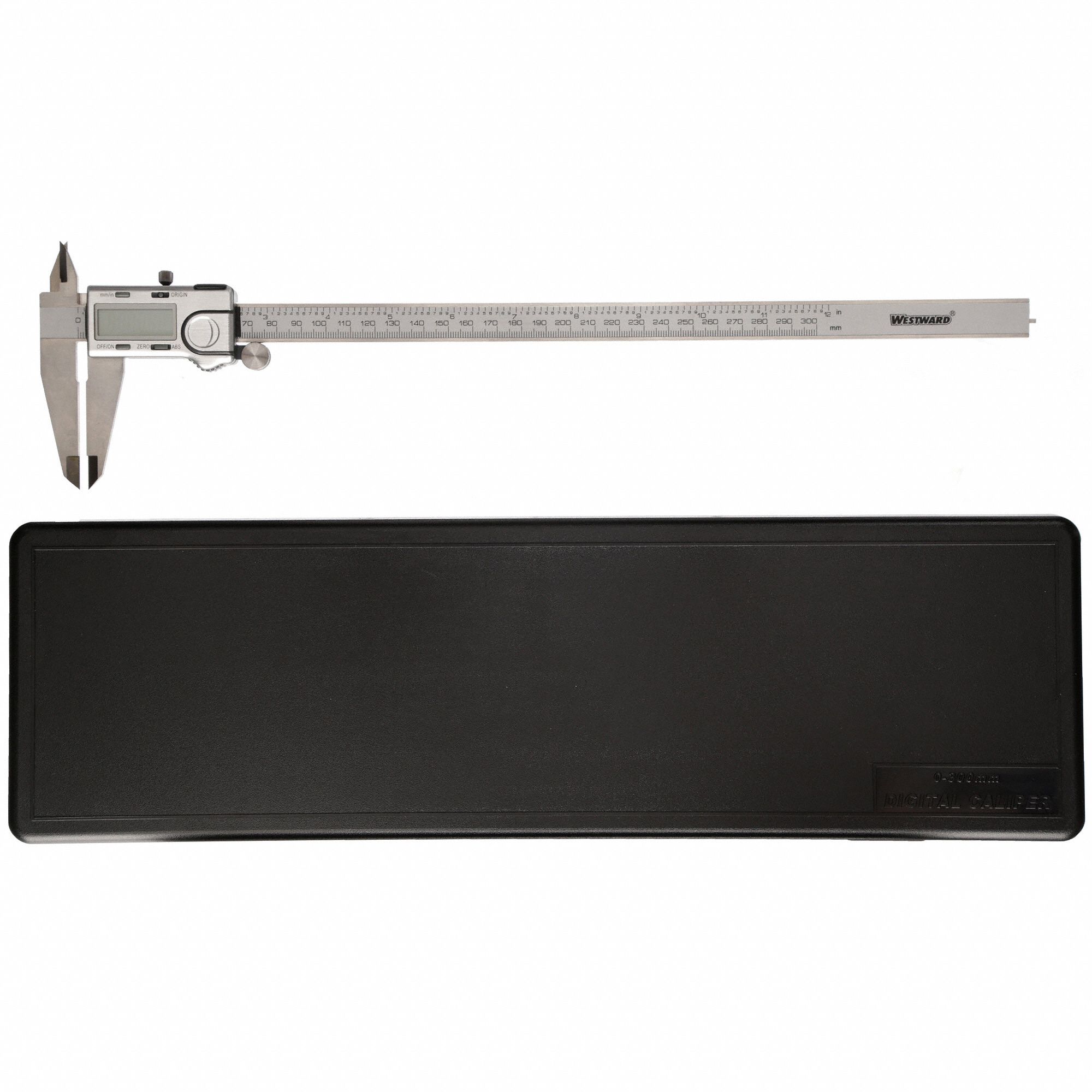 WESTWARD OD/ID Digital Caliper 0 in to 12 in/0 to 300 mm Range, ±0.