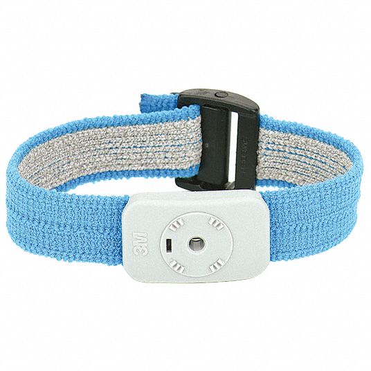 SCS, Fabric, Light Blue, Static Control Wrist Strap - 29AH06|2368 ...