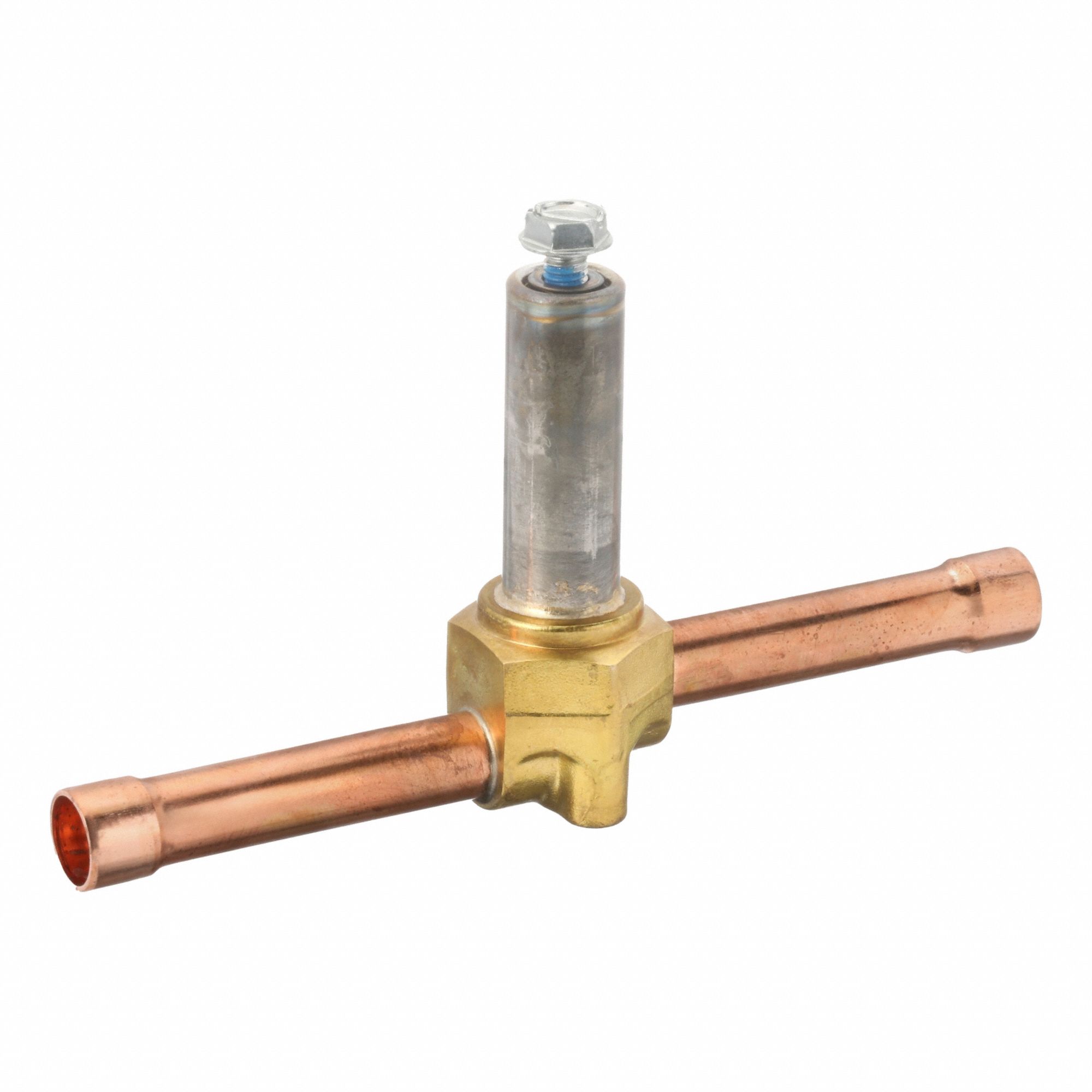 Refrigerant Solenoid Valve: 3/8 in Female Sweat, 0.1 in Port Size, Normally Closed, 2-Way