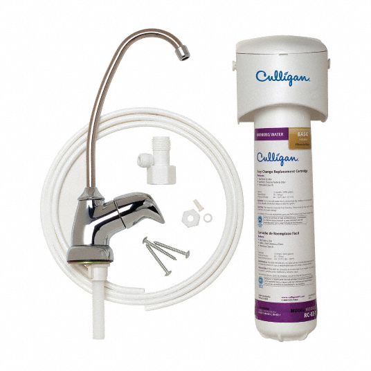 CULLIGAN 1/4 in NPT Polypropylene Water Filter System, 0.5 gpm, 100 psi 29AH53USEZ1 Grainger