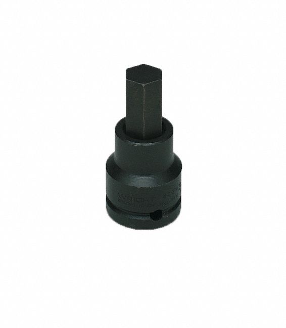 Impact Socket: 3/4 in Drive Size, SAE, 9/16 in Socket Size, 6-Point, Std, Black Oxide