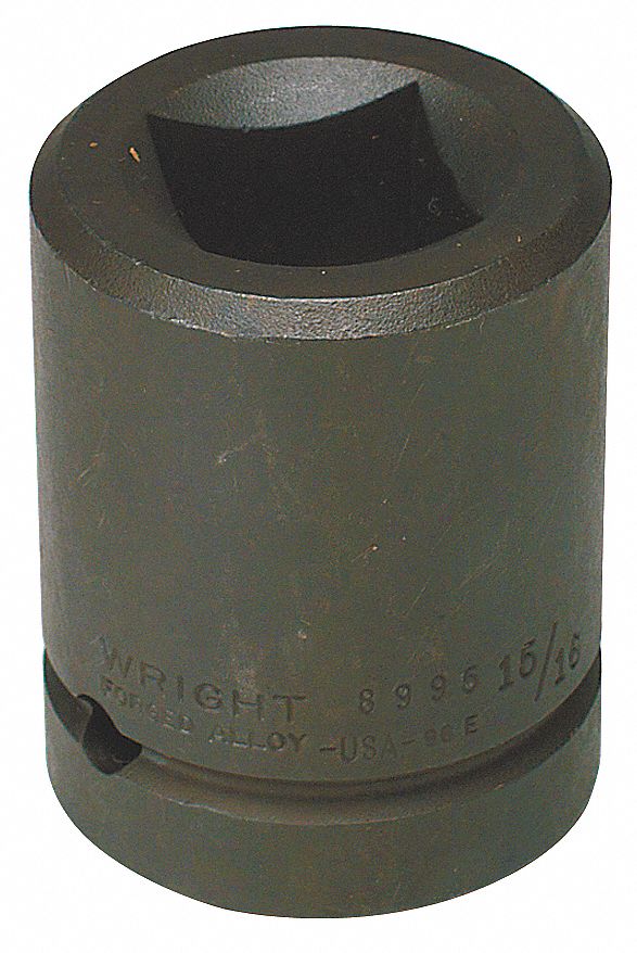 WRIGHT TOOL Budd Wheel Socket, Impact, Black Oxide, 6Point, Socket
