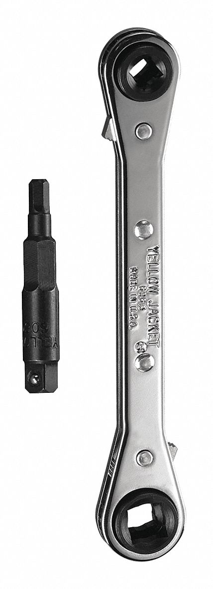 HAND RATCHET, ALLOY STEEL, CHROME, 3/16 IN/5/16 IN HEAD SIZE, 5½ IN OVERALL L, STANDARD