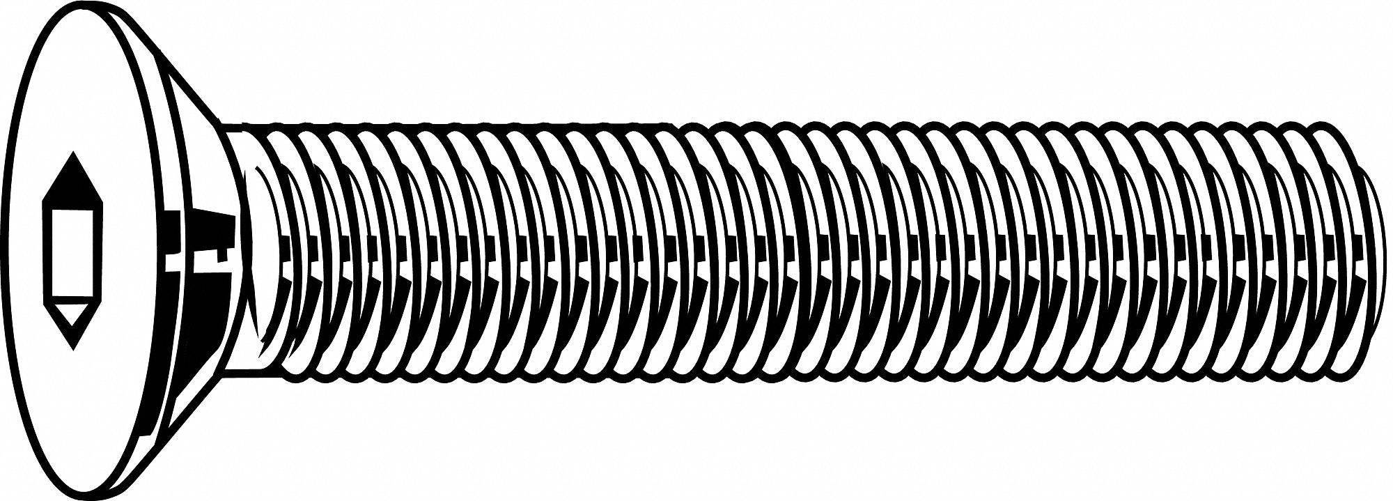 Plana Cabeza Hueca Cabeza Tornillos, M3-0.5x10mm Interior Hexagonal Pernos  12uds