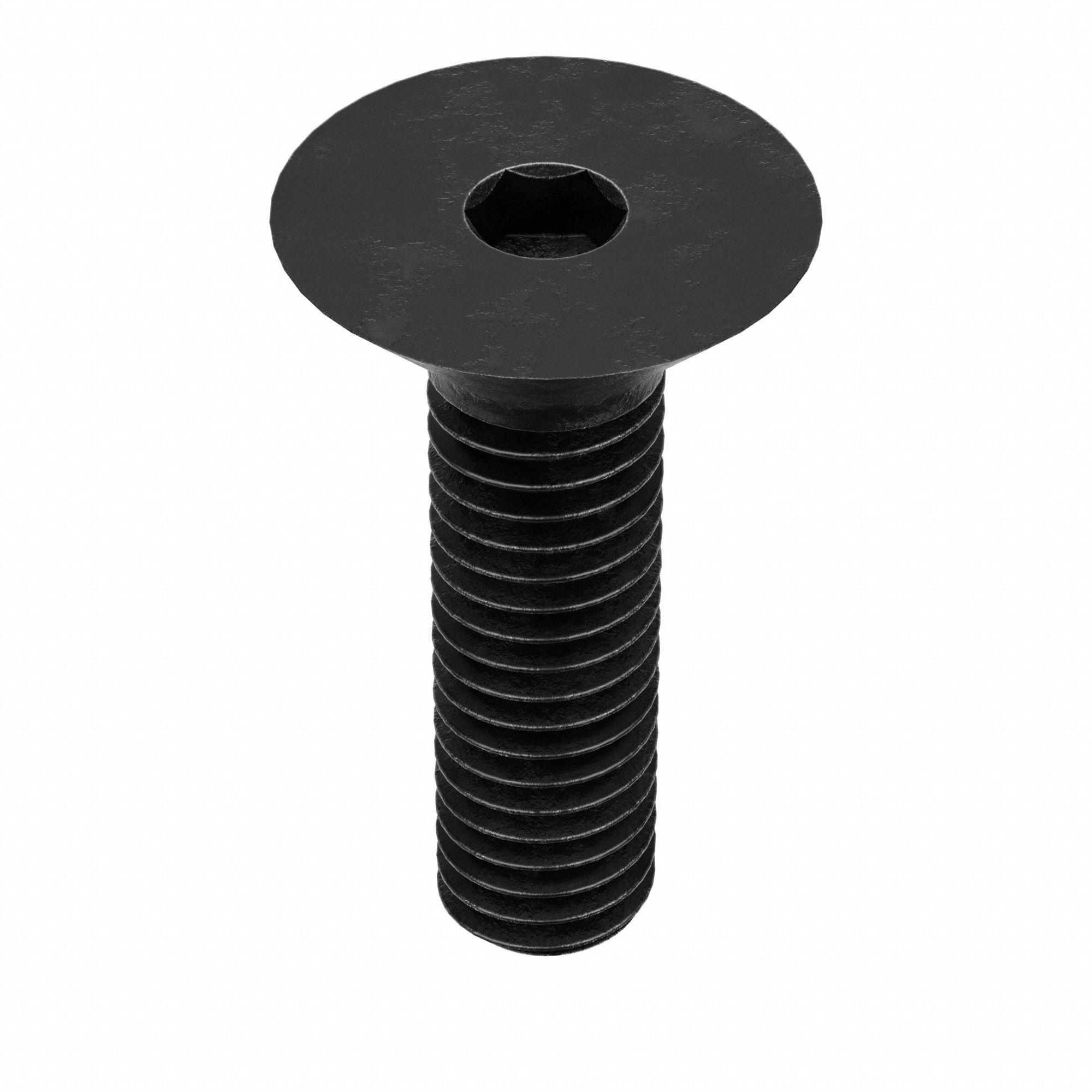 Socket Flat Head Screw: M6x1.00 Thread Size, 20 mm Lg, Flat, Black Oxide, Alloy Steel, 100 PK