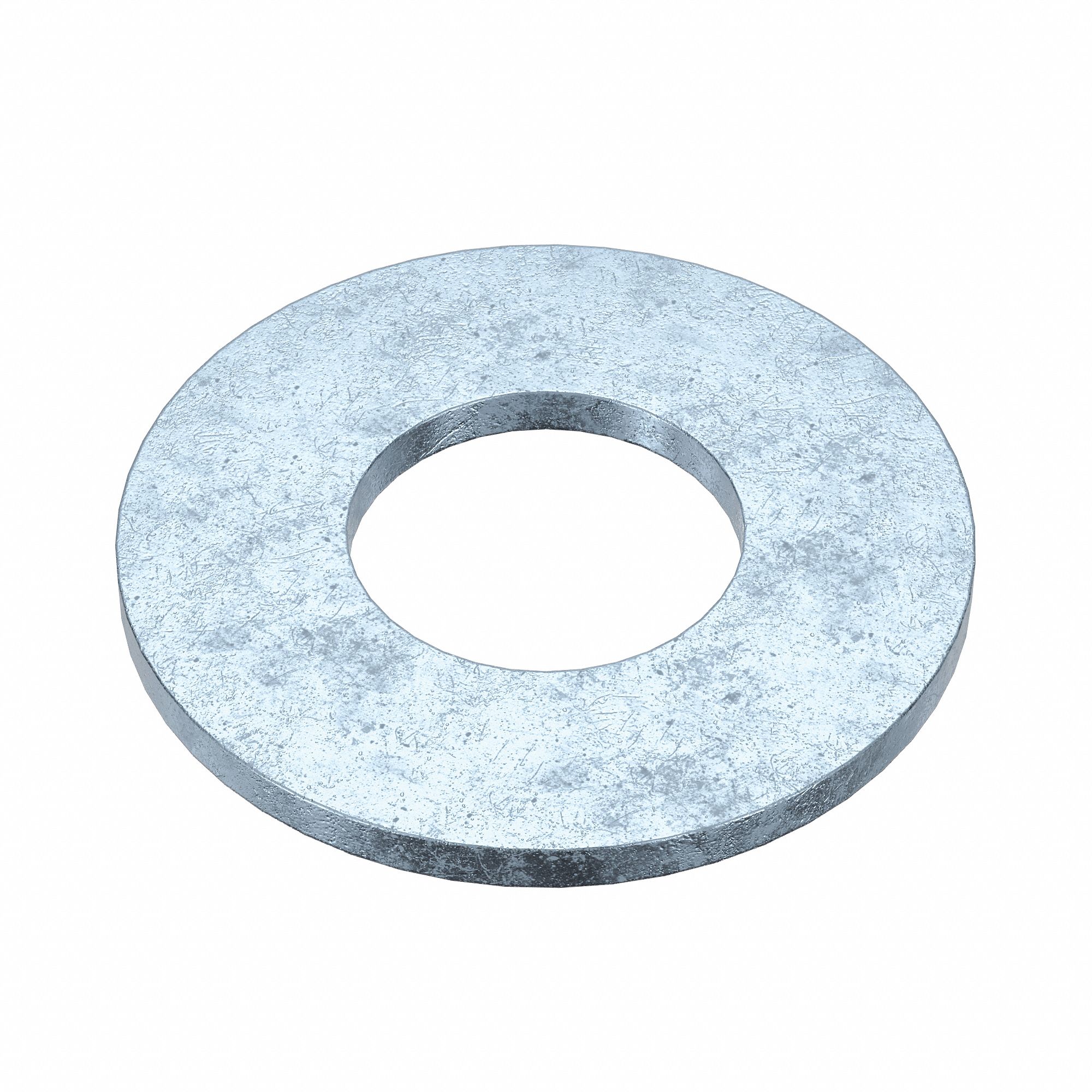 Flat Washer: Zinc Plated, Steel, M2.5 Screw Sz, 2.84 mm In Dia, 6 mm Out Dia, 100 PK