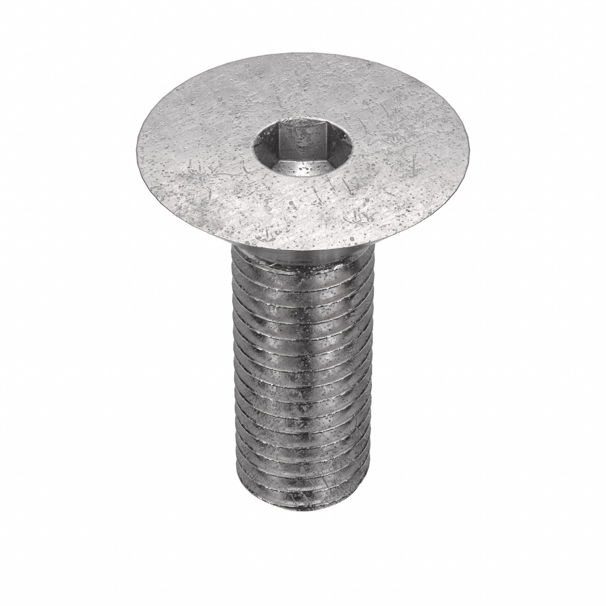 Socket Flat Head Screw: M12x1.75 Thread Size, 30 mm Lg, Flat, Plain, Stainless Steel, 18-8, 25 PK