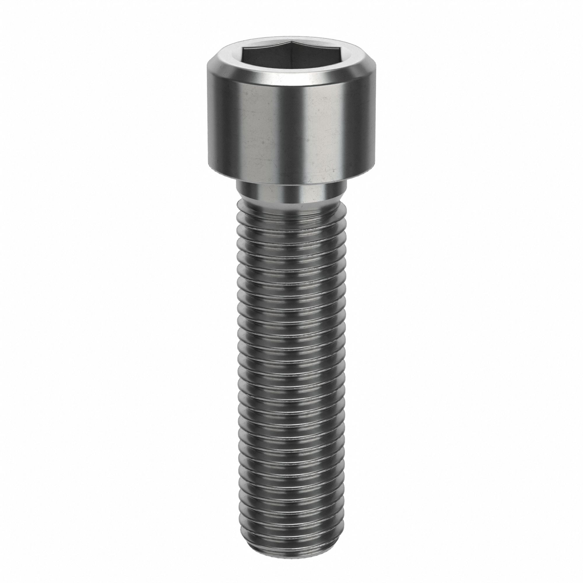 Socket Head Cap Screw: M16x2.00 Thread Size, 60 mm Lg, Std, Plain, Stainless Steel, 316, 10 PK