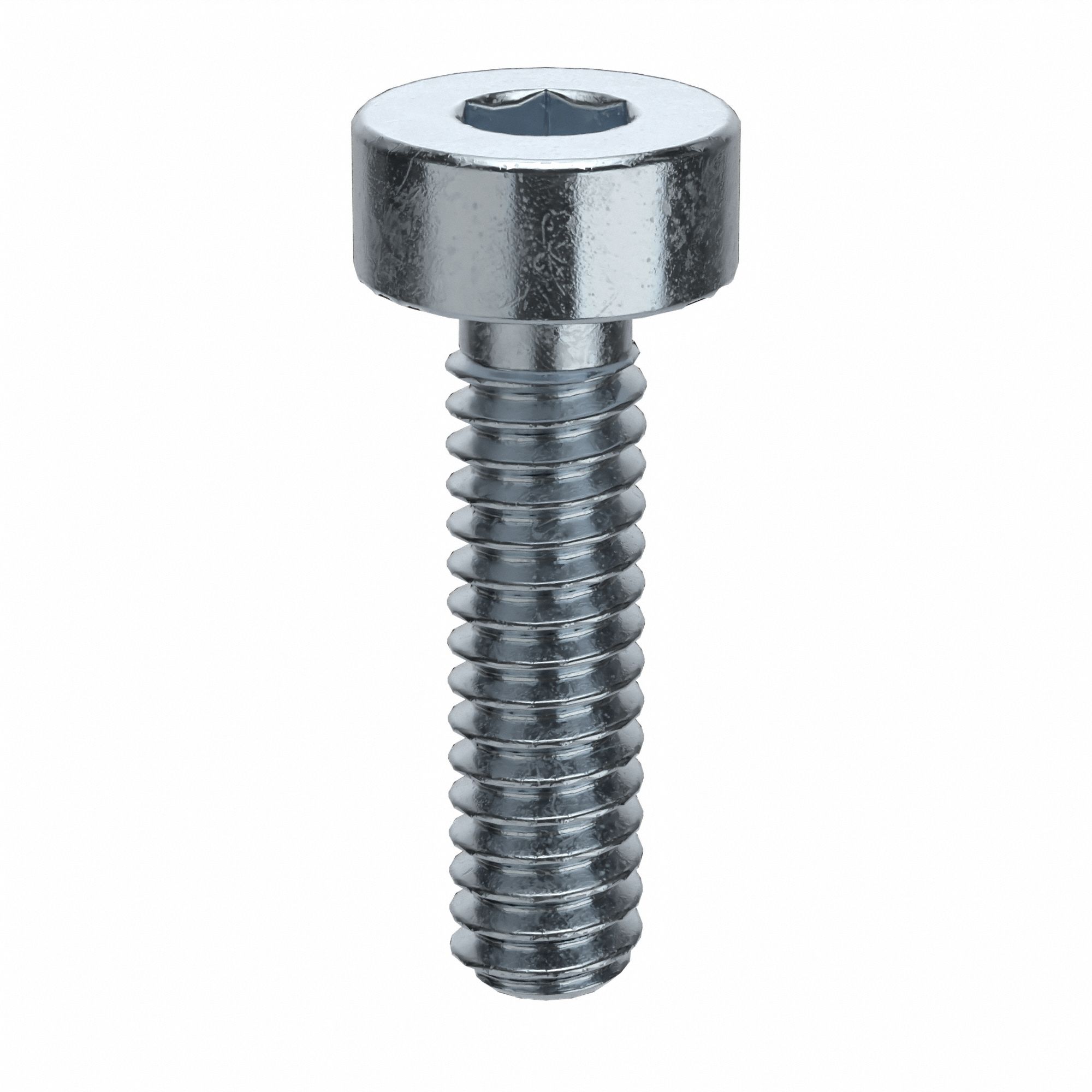 Socket Head Cap Screw: #3-48 Thread Size, 3/8 in Lg, Std, Zinc Plated, Alloy Steel, 100 PK