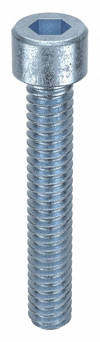 Socket Head Cap Screw: #3-48 Thread Size, 5/8 in Lg, Std, Zinc Plated, Alloy Steel, 100 PK