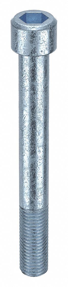 Socket Head Cap Screw: 3/4"-10 Thread Size, 6 1/2 in Lg, Std, Zinc Plated, Alloy Steel, 5 PK