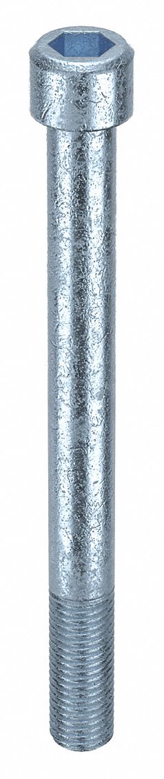 Socket Head Cap Screw: 3/4"-10 Thread Size, 8 in Lg, Std, Zinc Plated, Alloy Steel, 5 PK
