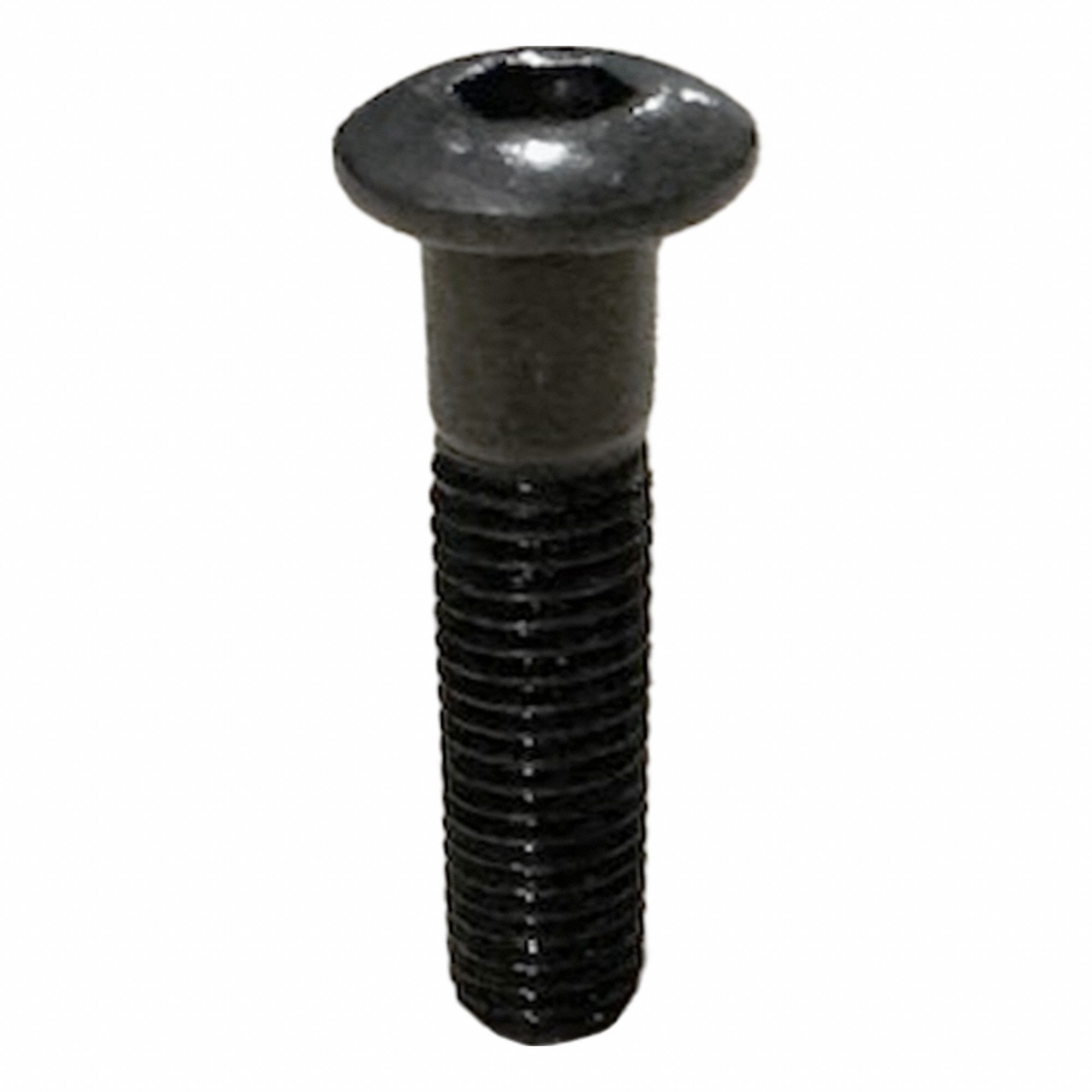 Socket Head Cap Screw: 1/4"-20 Thread Size, 1 1/2 in Lg, Button, Black Oxide, Alloy Steel, 100 PK