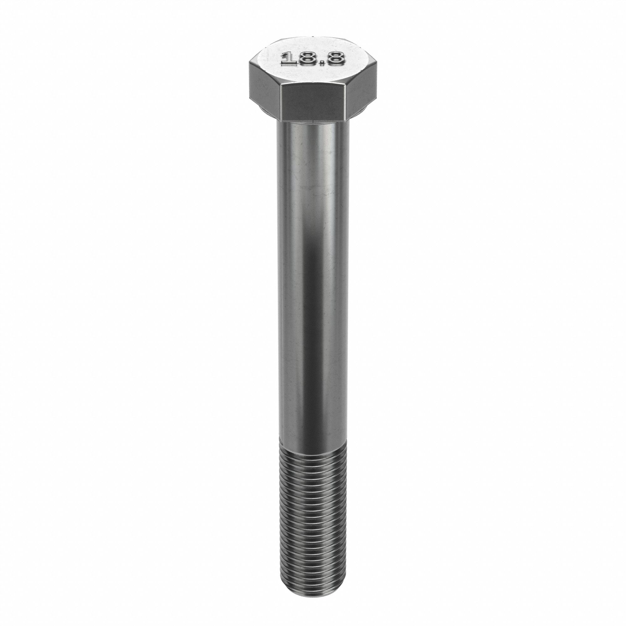 Hex Head Cap Screw: Stainless Steel, A2, Plain, 1/4"-28, Fine, 2 1/2 in lg, Globally Sourced, 50 PK