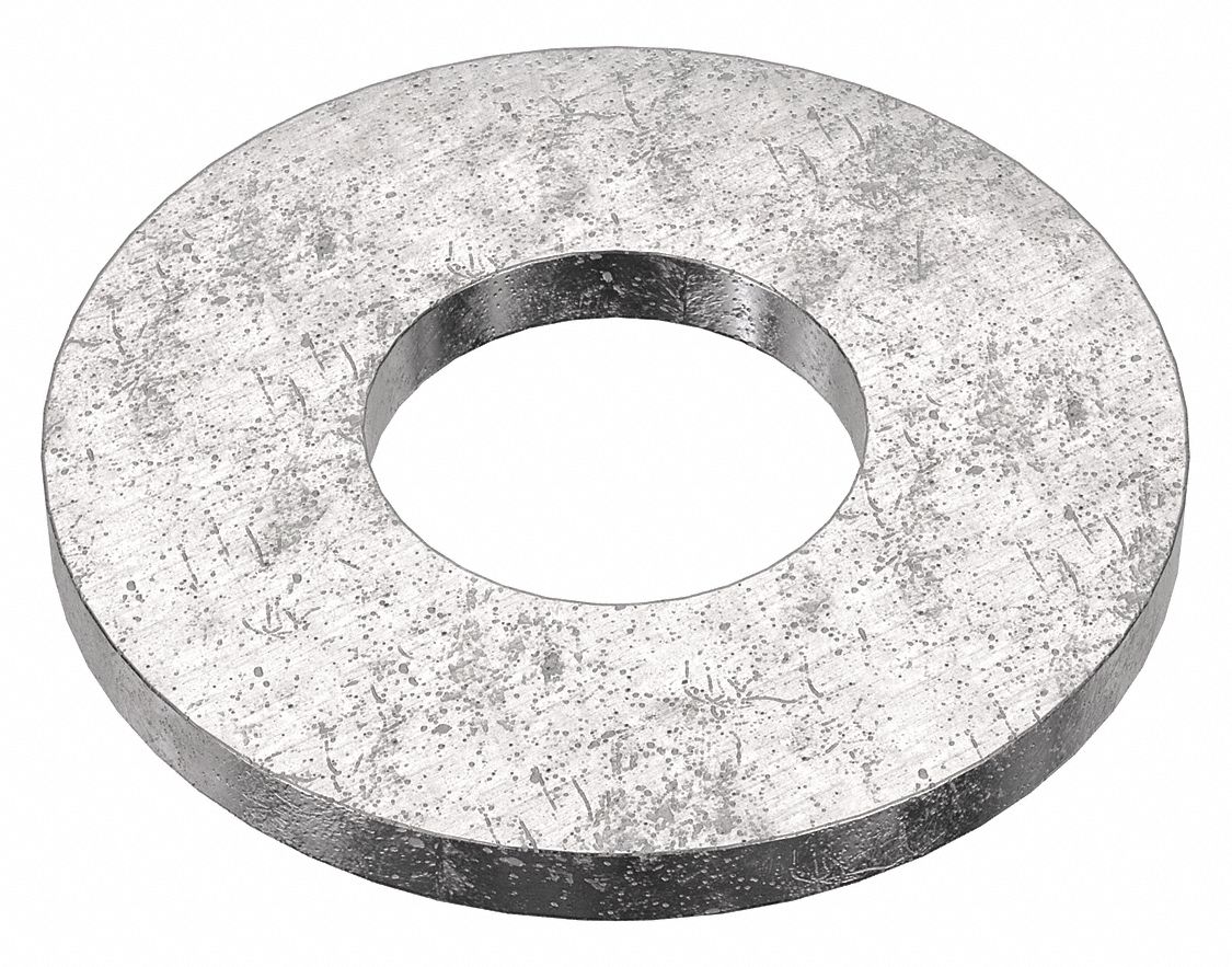 USS Washer: 18-8, Stainless Steel, 3/8 in Screw Sz, 0.438 in In Dia, 1 in Out Dia, 18-8, 50 PK