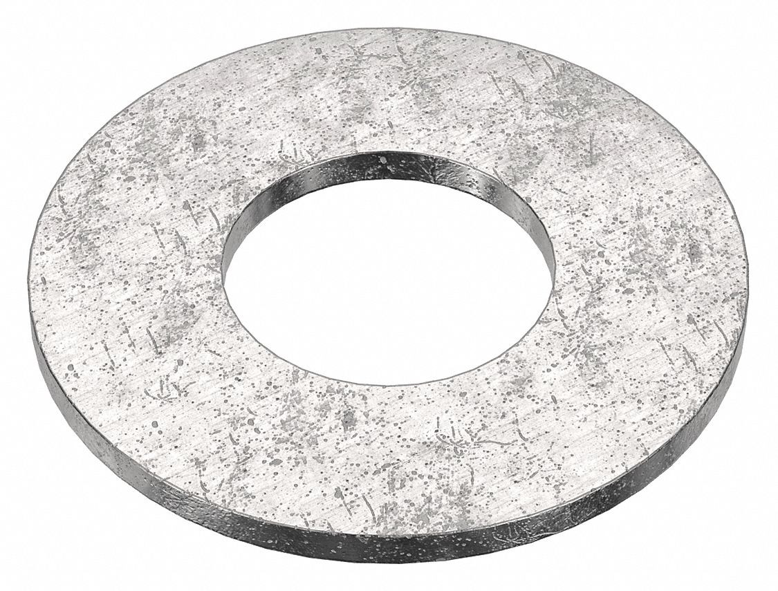 FLAT WASHER, FOR SCREW SIZE 1⅜ IN, 18-8 STAINLESS STEEL, PLAIN FINISH, 1½ IN ID, 5 PK