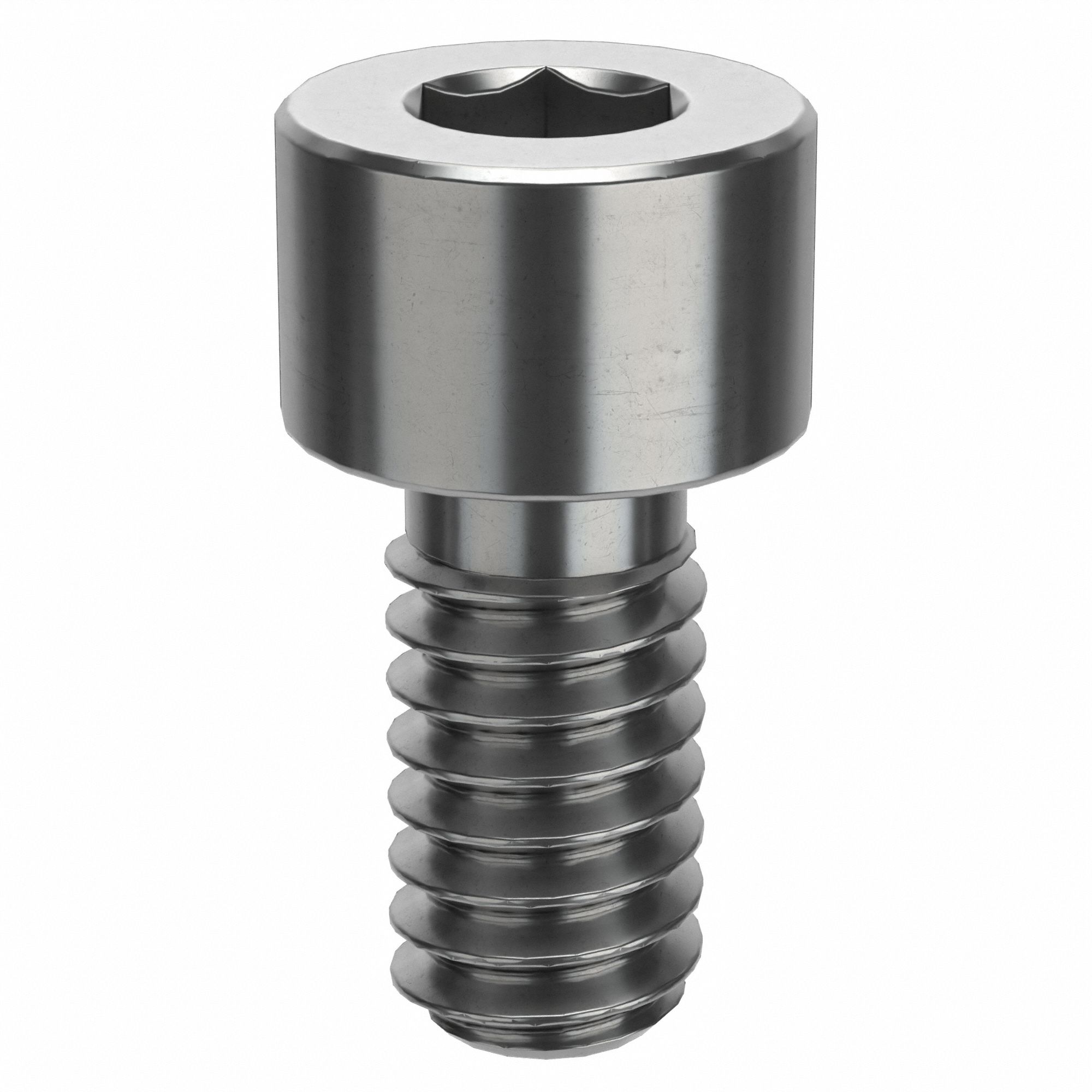 Socket Head Cap Screw: #5-40 Thread Size, 1/4 in Lg, Std, Plain, Stainless Steel, 316, 100 PK