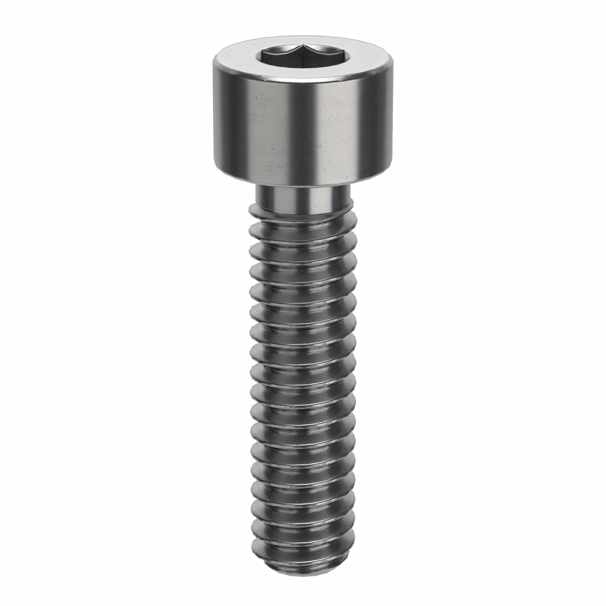 Socket Head Cap Screw: #5-40 Thread Size, 1/2 in Lg, Std, Plain, Stainless Steel, 316, 100 PK