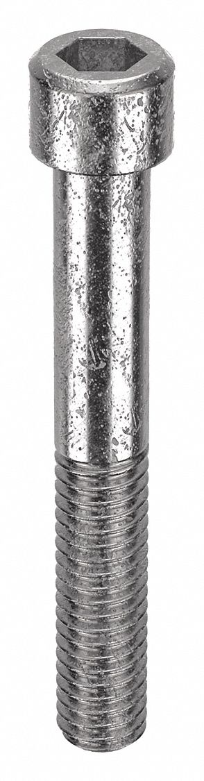 Socket Head Cap Screw: 5/16"-18 Thread Size, 2 1/4 in Lg, Std, Plain, Stainless Steel, 316, 25 PK