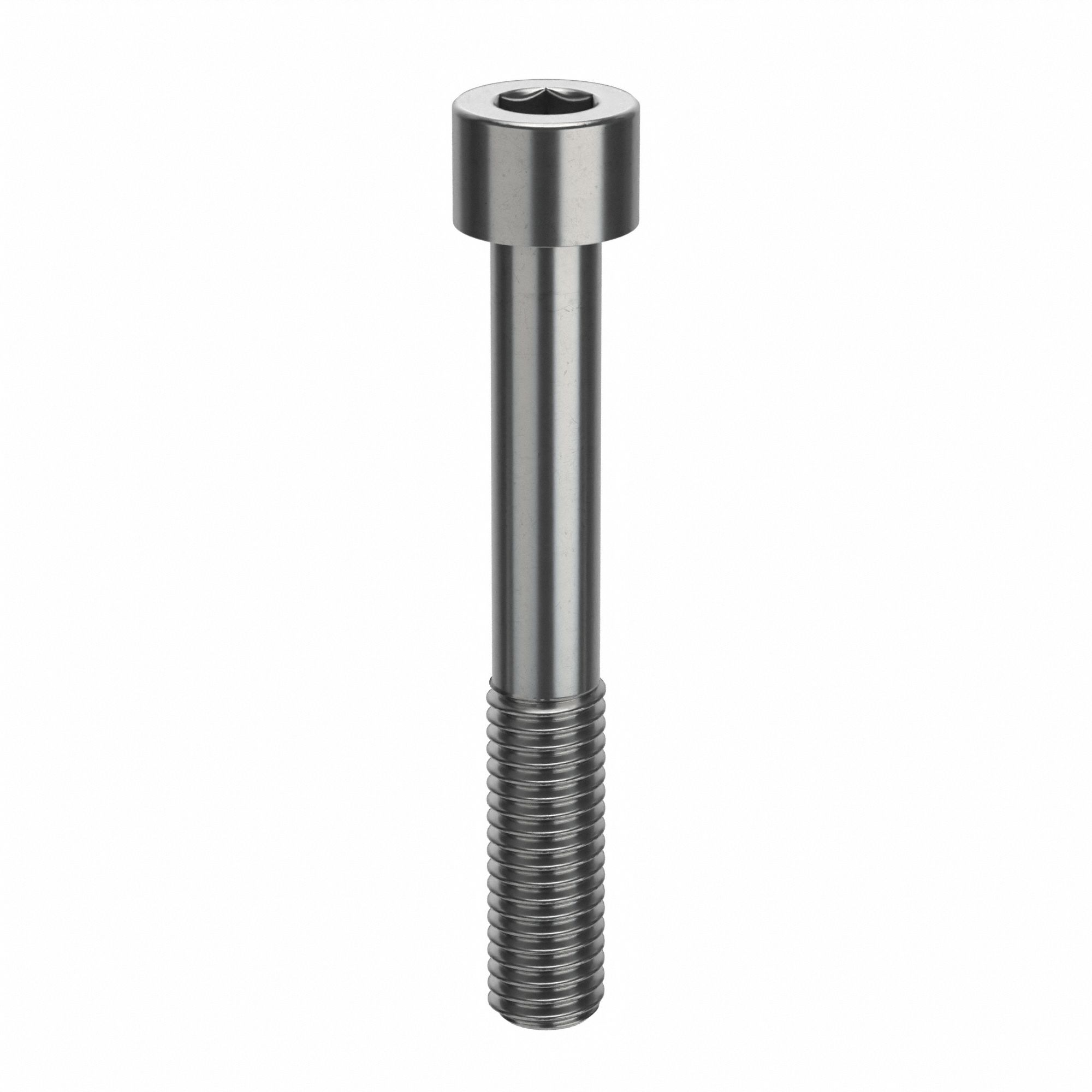 Socket Head Cap Screw: 1/2"-13 Thread Size, 3 1/2 in Lg, Std, Plain, Stainless Steel, 316, 5 PK