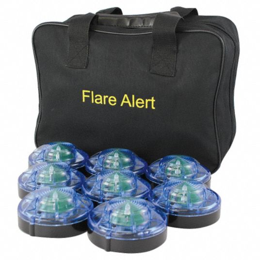 FLAREALERT, Puck LED Flare, 8 Flares Included, LED Road Flare Kit ...