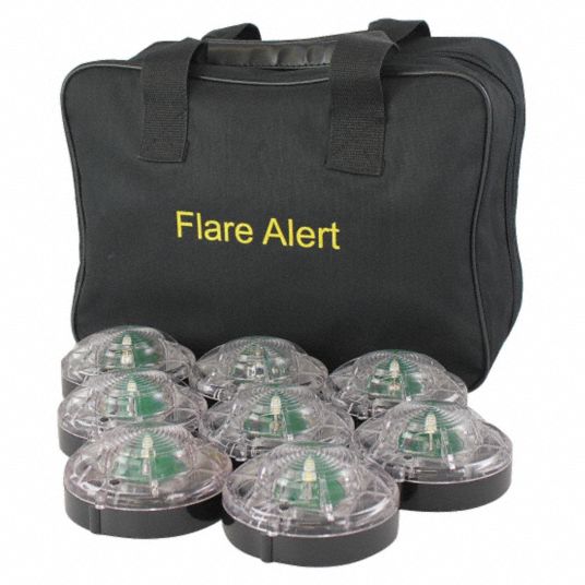 FLAREALERT, Puck LED Flare, 8 Flares Included, LED Road Flare Kit ...