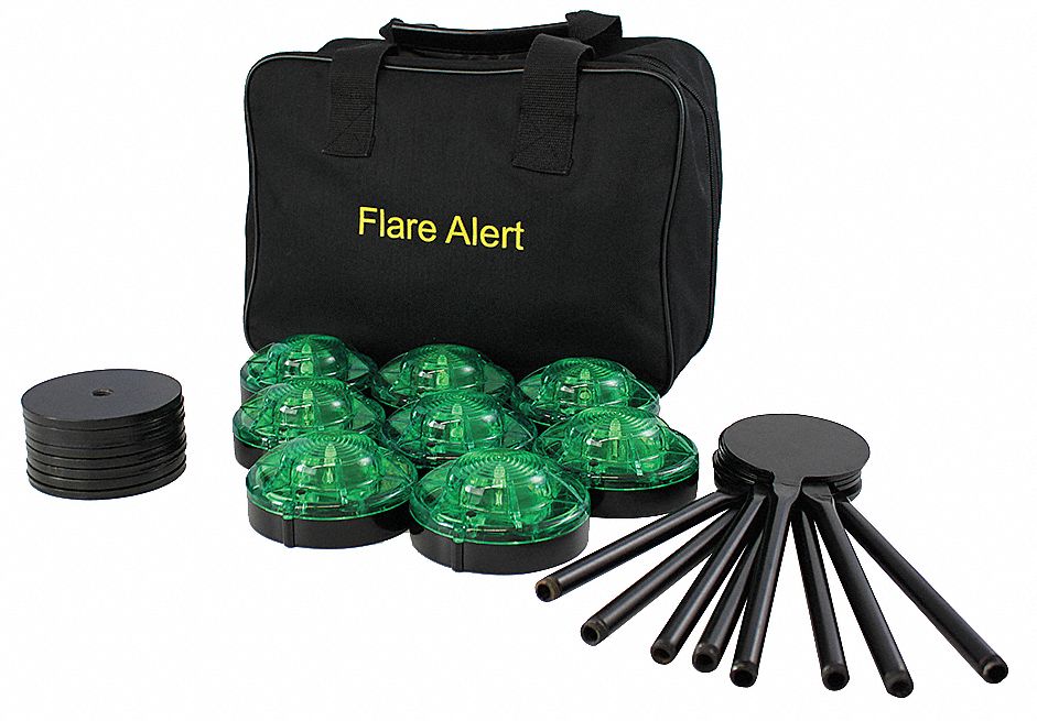 FLAREALERT, Puck LED Flare, 8 Flares Included, LED Road Flare Kit ...