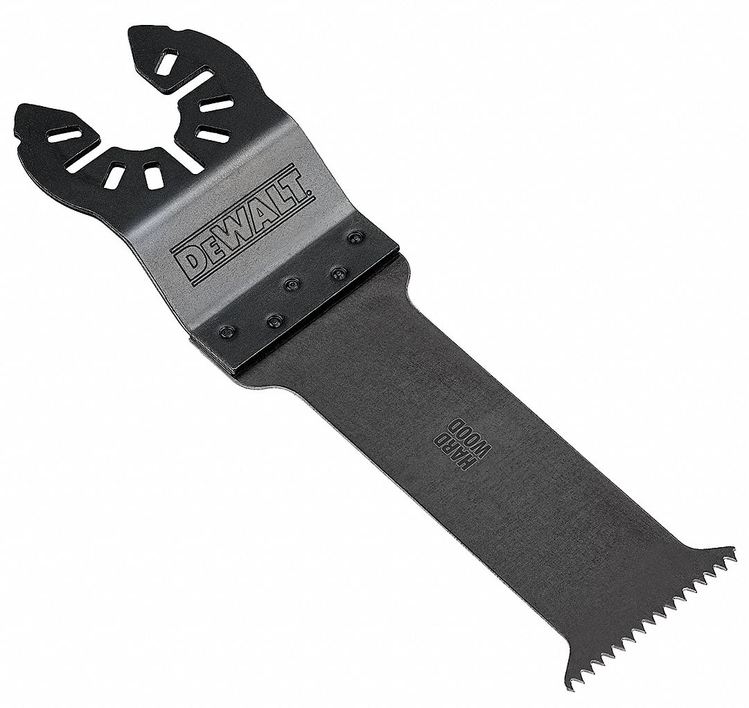 Oscillating Tool Blade: 1 1/4 in Blade Wd, 3 13/16 in Overall Lg, Plunge Cutting, Steel, Wood