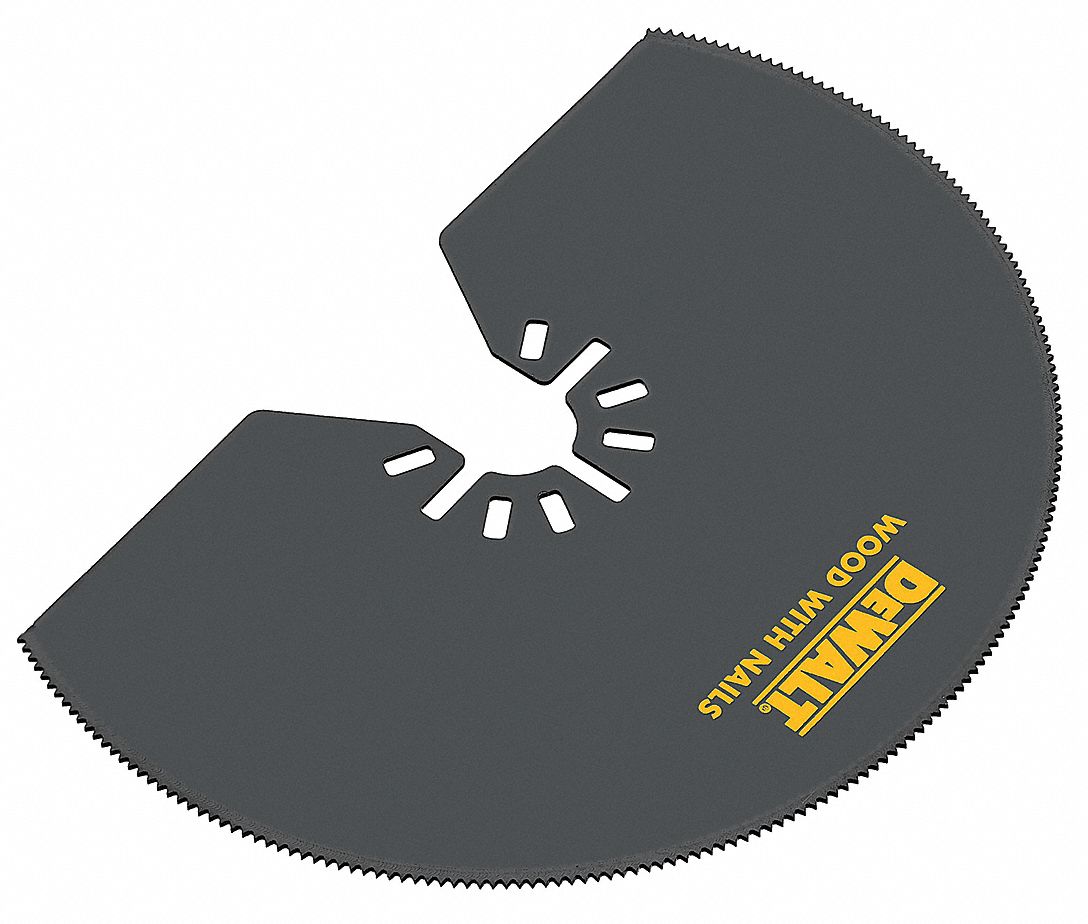 Oscillating Tool Blade: 4 in Blade Wd, 2 7/8 in Overall Lg, Long Cutting, Steel