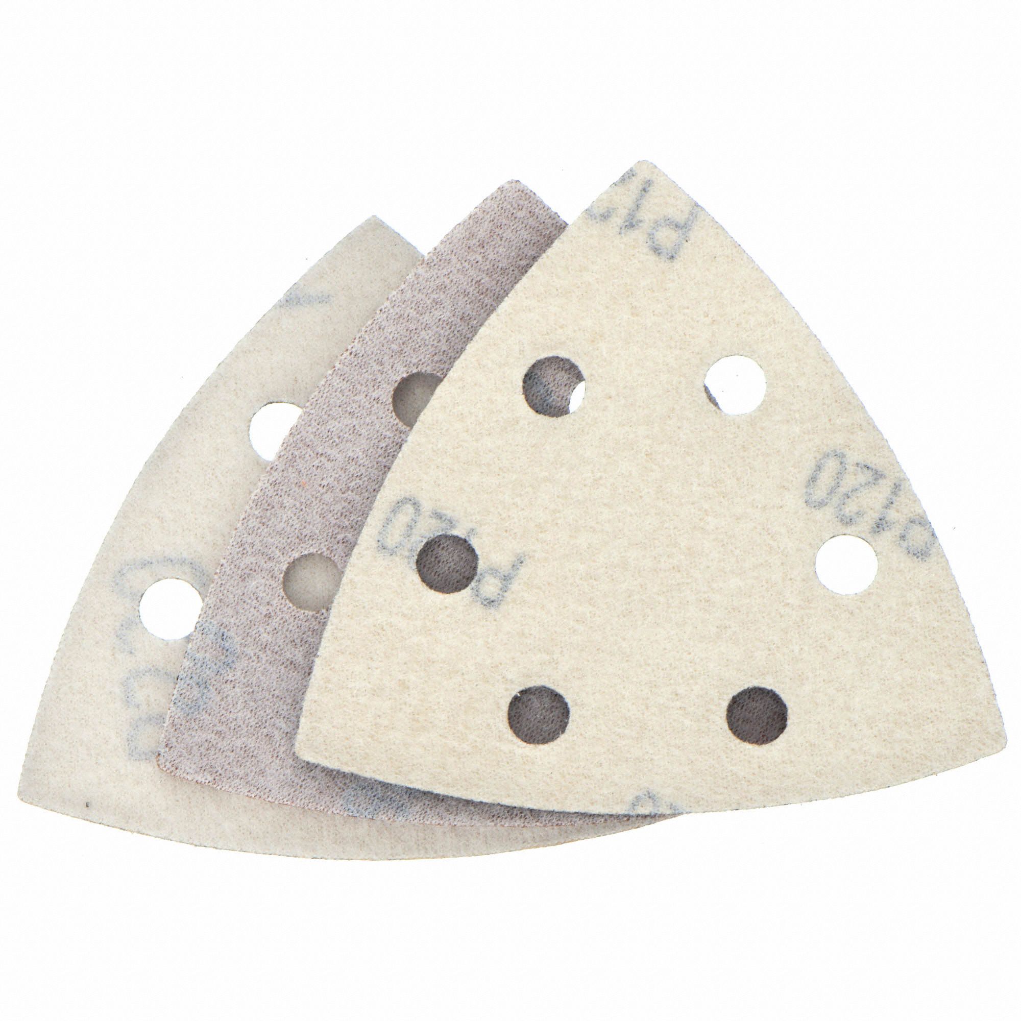 DEWALT Oscillating Tool Sanding Sheet Set 120_220_80 Grit, 12 Sheets