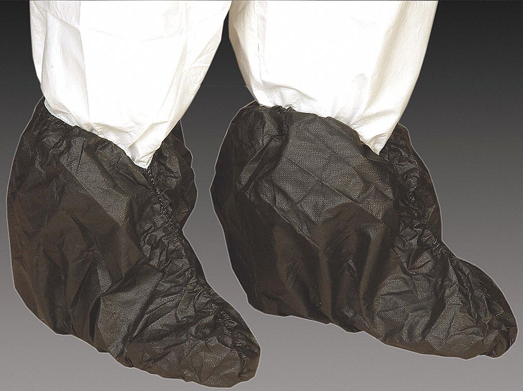 ALPHA PROTECH Boot Covers, 2XL, Black, PK200 29DZ57BTC1X14B Grainger