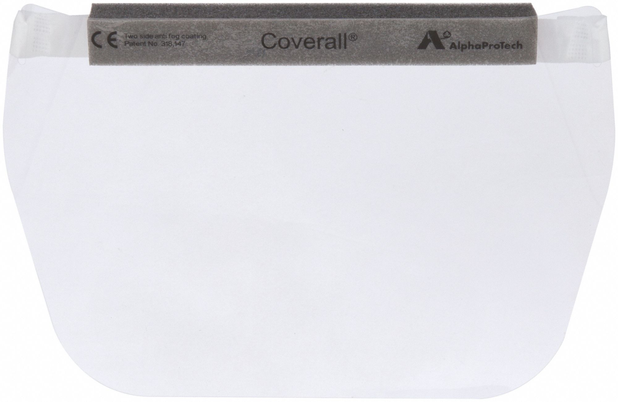 Disposable Face Shield Assembly: Elastic Band, Polyester, Anti-Fog, Clear, 100 PK