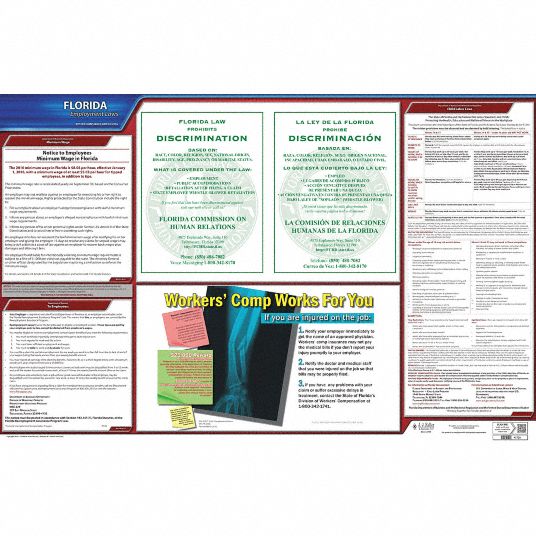 JJ KELLER, State Labor Law, FL, Labor Law Poster - 29DZ94|100-FL - Grainger