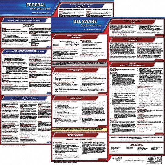 Jj Keller, Federal And State Labor Law, De, Labor Law Poster Kit 