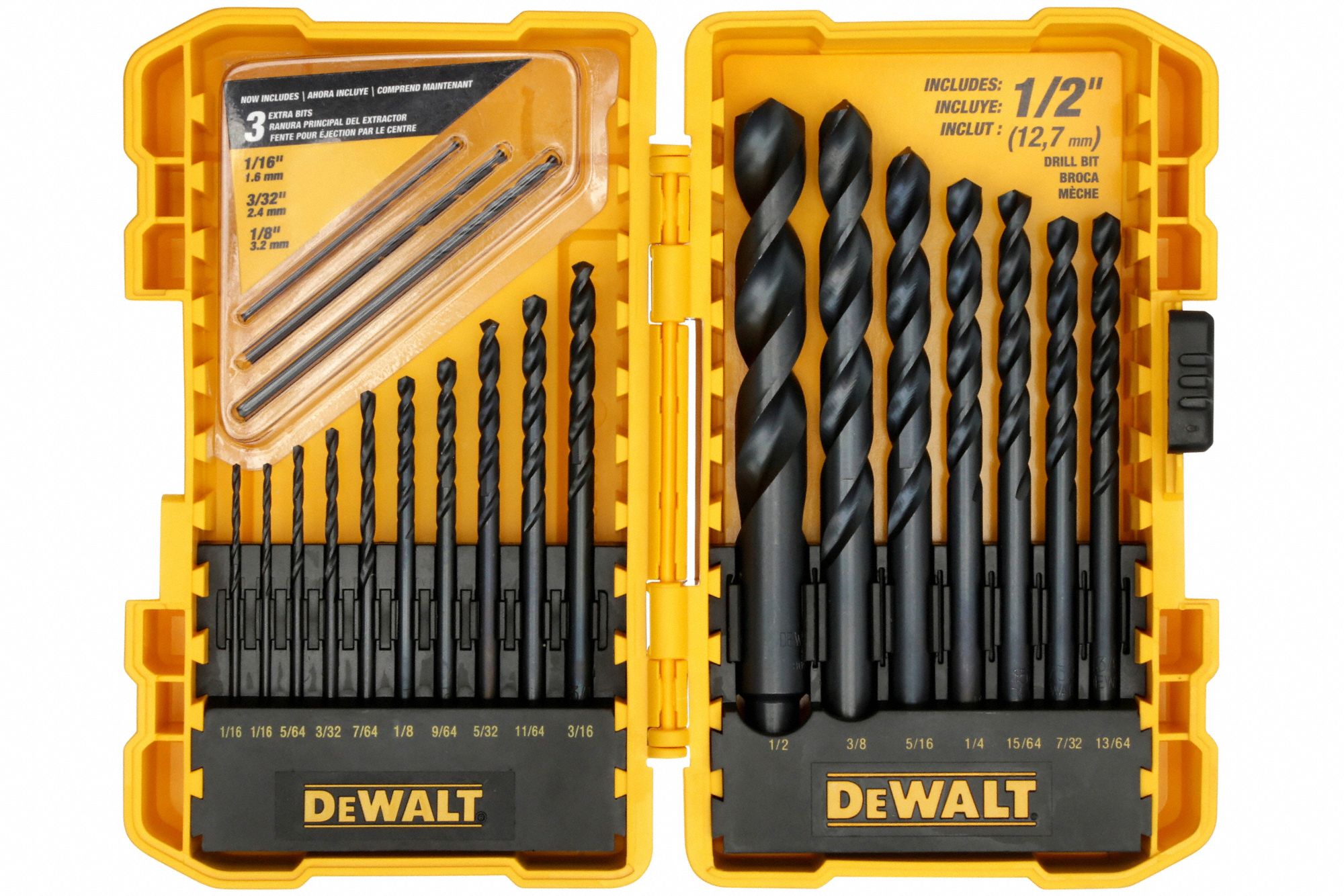 Black & Decker-Dewalt 1177  Black Oxide Drill Bit Set 20-Pi