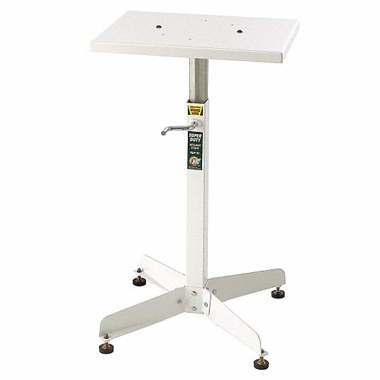 Workstand: 500 lb Load Capacity, 17 in Wd, 20 in Dp, 22 in to 43 in