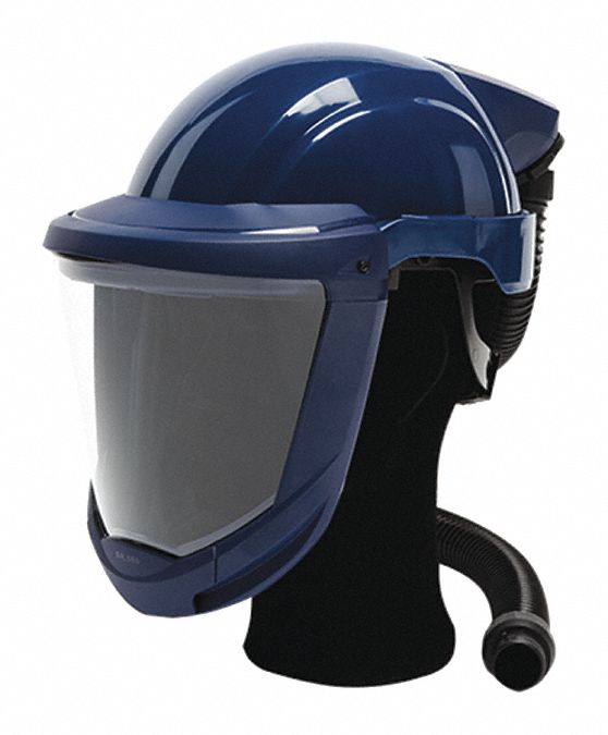 Helmet: SR, Helmet, APF 1000/Hard Hat Protection with Flip Up Poly Carbonate Visor, PAPR System