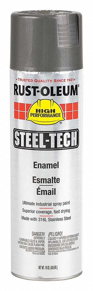 Stainless Steel Rust Protective Spray Paint - STAINLESS STEEL SPRAY 16 Oz.  Can, 13 Oz. Net Wt - Steel It Paint 