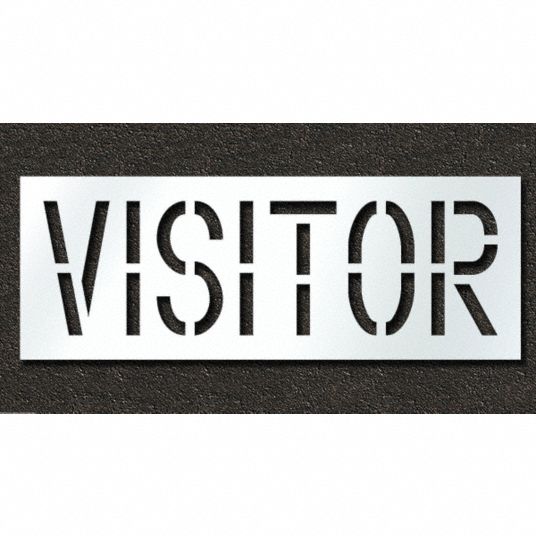 Visitor Parking Stencil