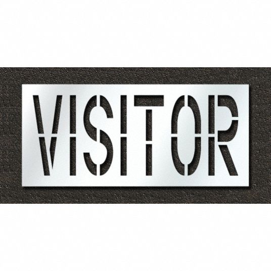 Visitor Parking Stencil