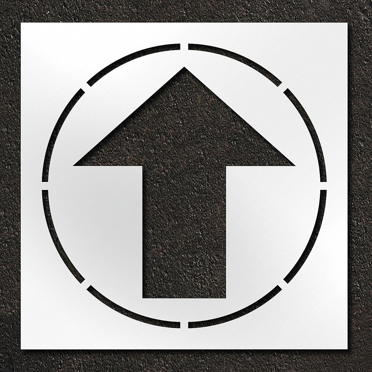 Individual Stencil: Straight Arrow, 42 in x 42 in Message Size (WxH), Polyethylene