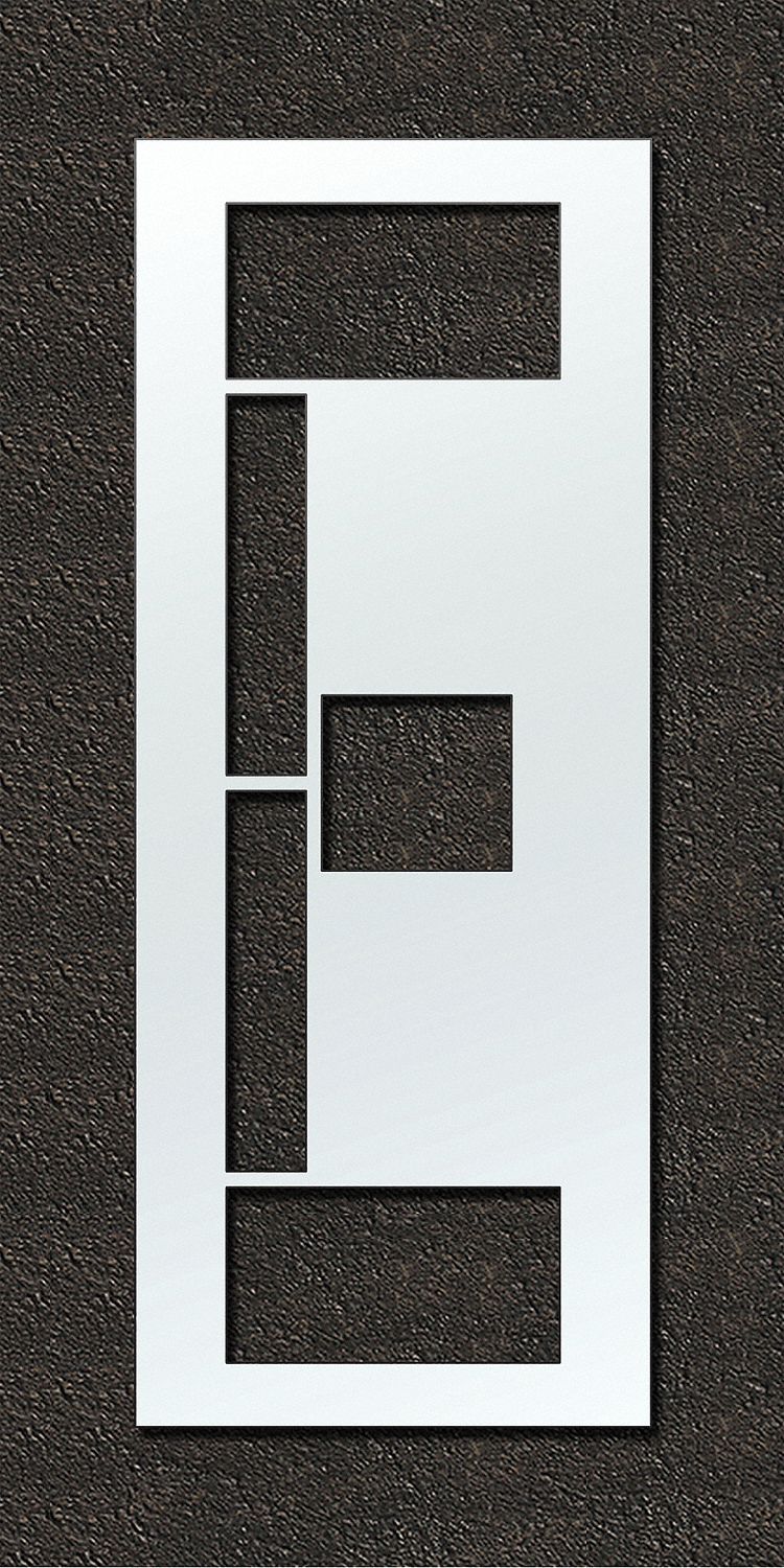 Individual Stencil: E, 48 in Overall Wd, 120 in Overall Ht, 0.125 in Thick, Polyethylene, 0.13 in